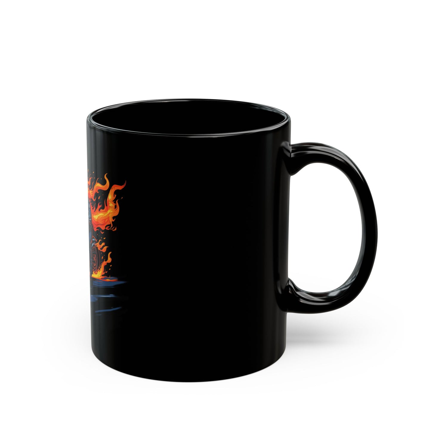 Motorcycle Inspired Lifestyle - Skull Rider Coffee Mug - "It's Not the Destination, It's the Ride" - Biker Enthusiasts.