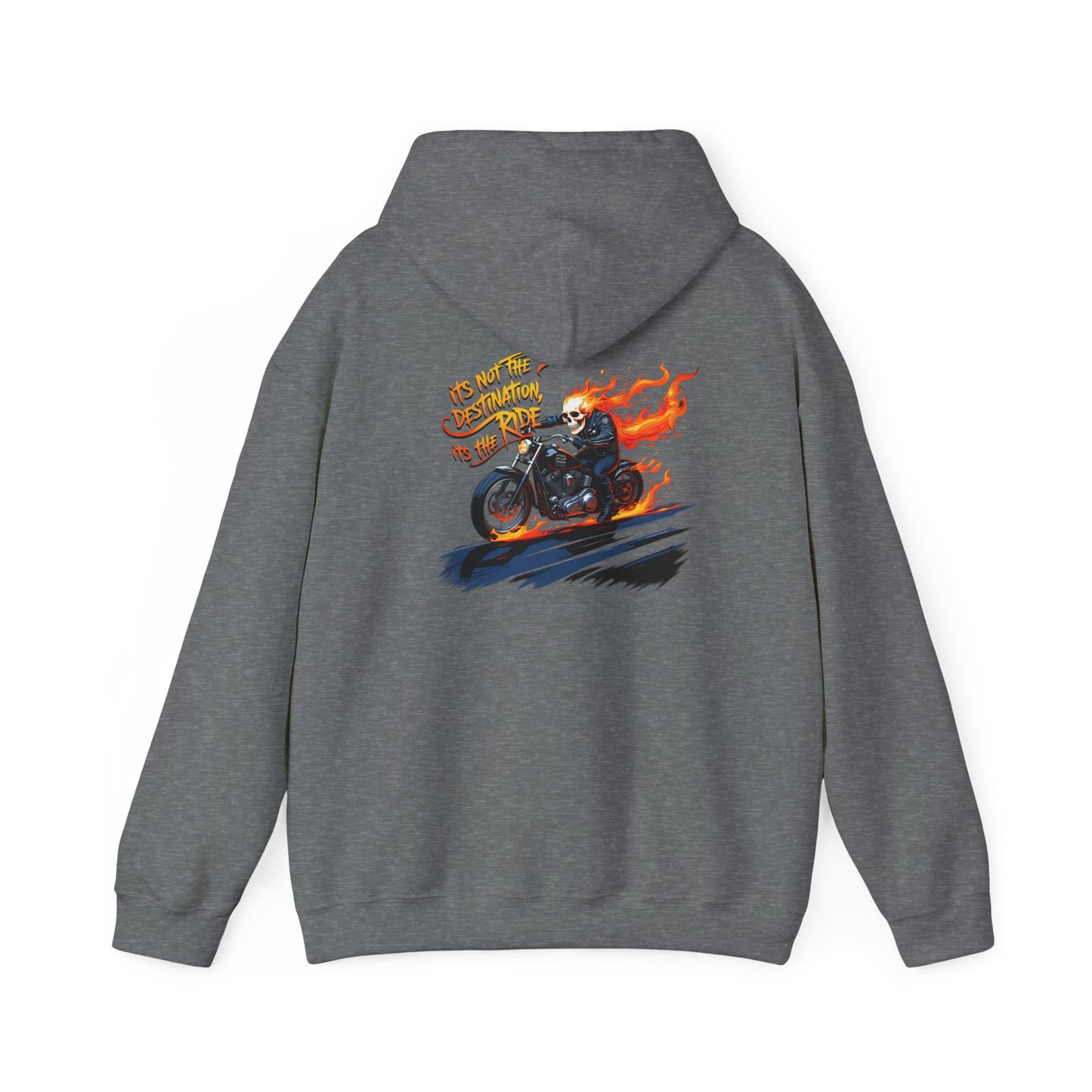 Motorcycle Inspired Apparel - Biker Spirit Hoodie - "It's Not the Destination, It's the Ride" Biker Hoodie