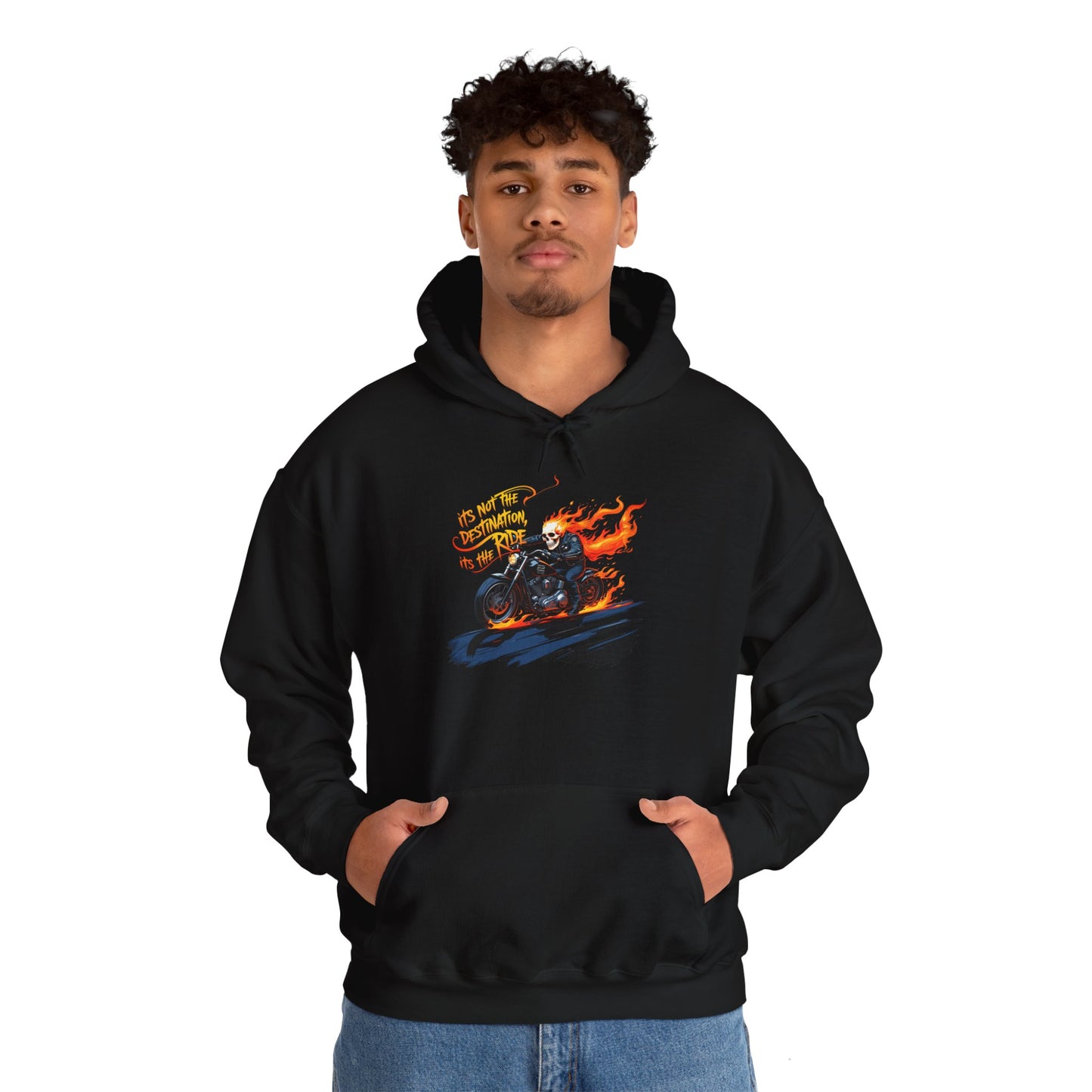 Motorcycle Inspired Apparel - Biker Spirit Hoodie - "It's Not the Destination, It's the Ride" Biker Hoodie