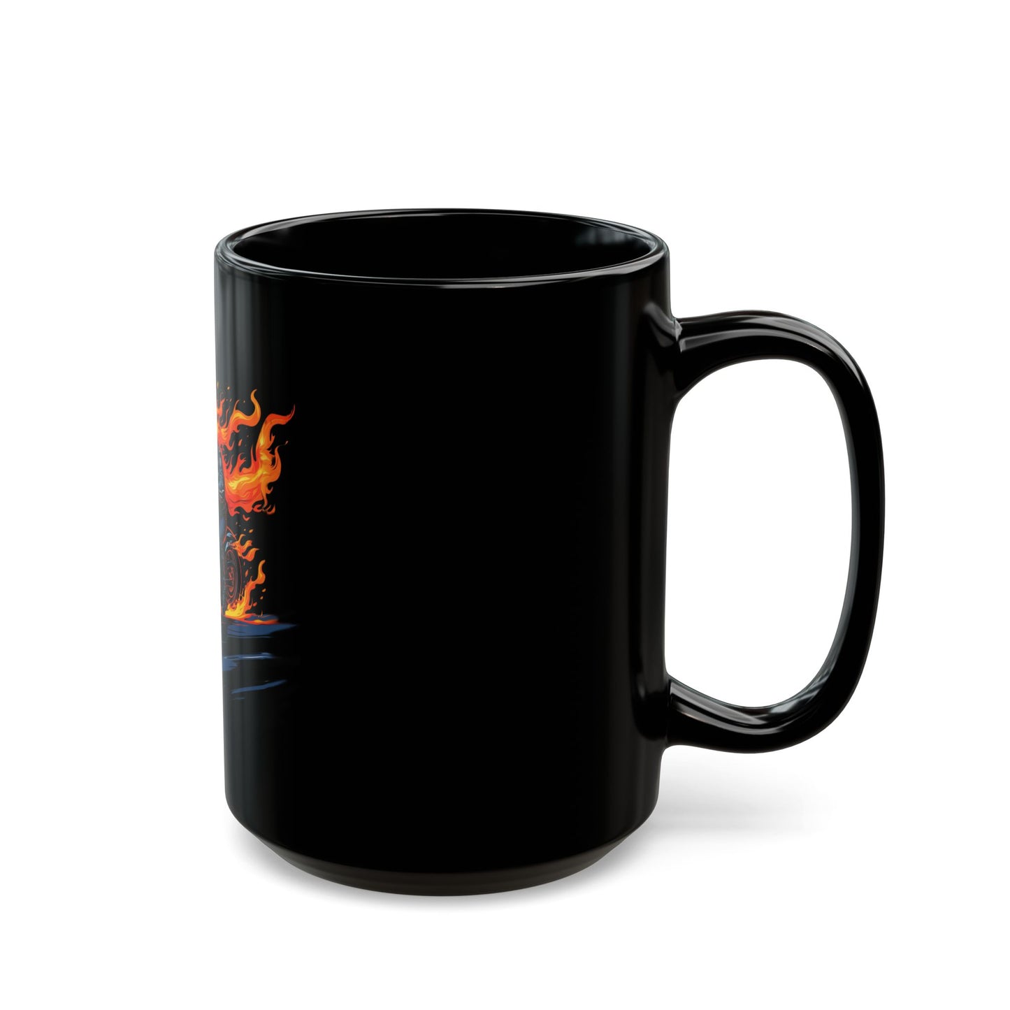 Motorcycle Inspired Lifestyle - Skull Rider Coffee Mug - "It's Not the Destination, It's the Ride" - Biker Enthusiasts.