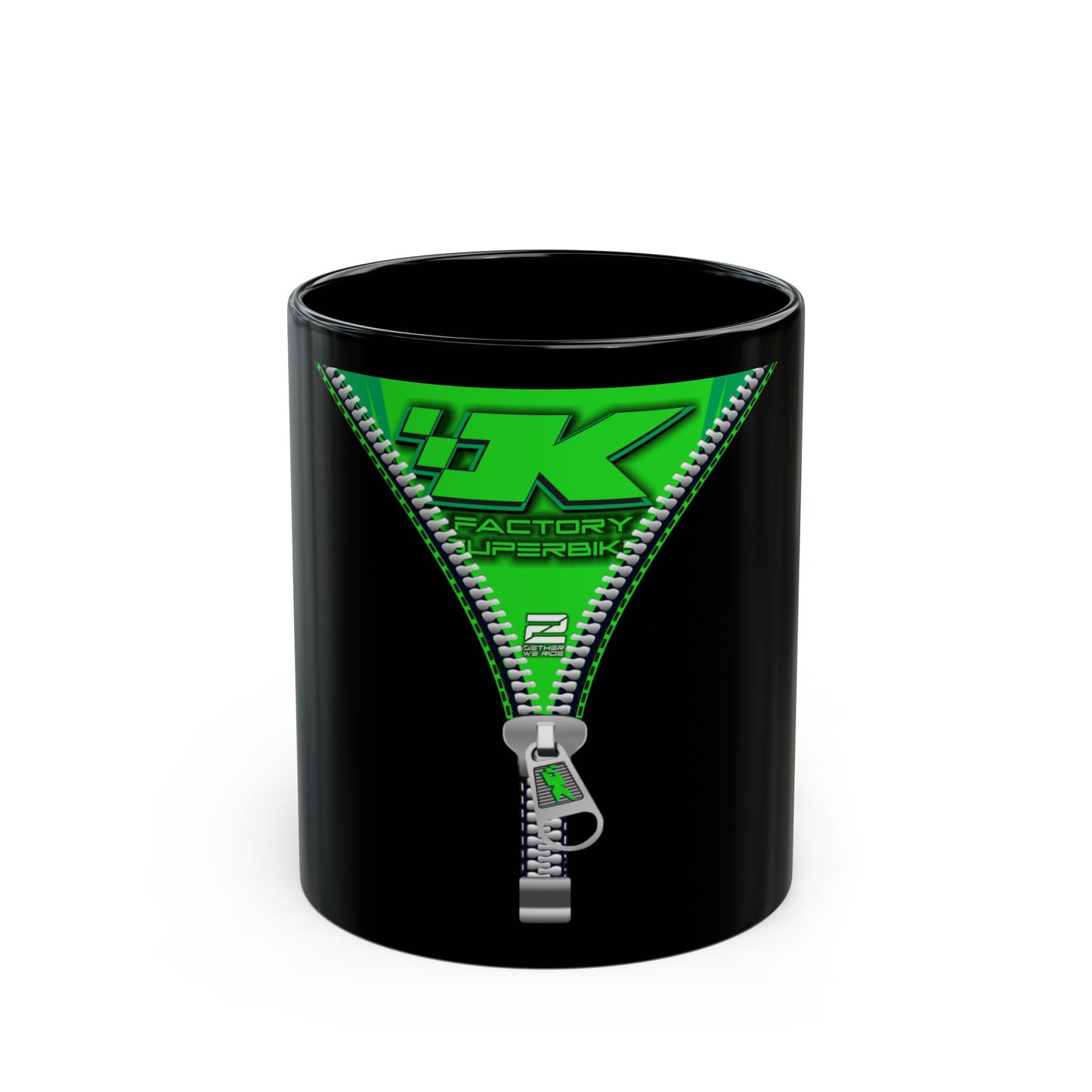 Kawasaki Inspired Lifestyle. Kawasaki Super Bike Designer Black Coffee Mug