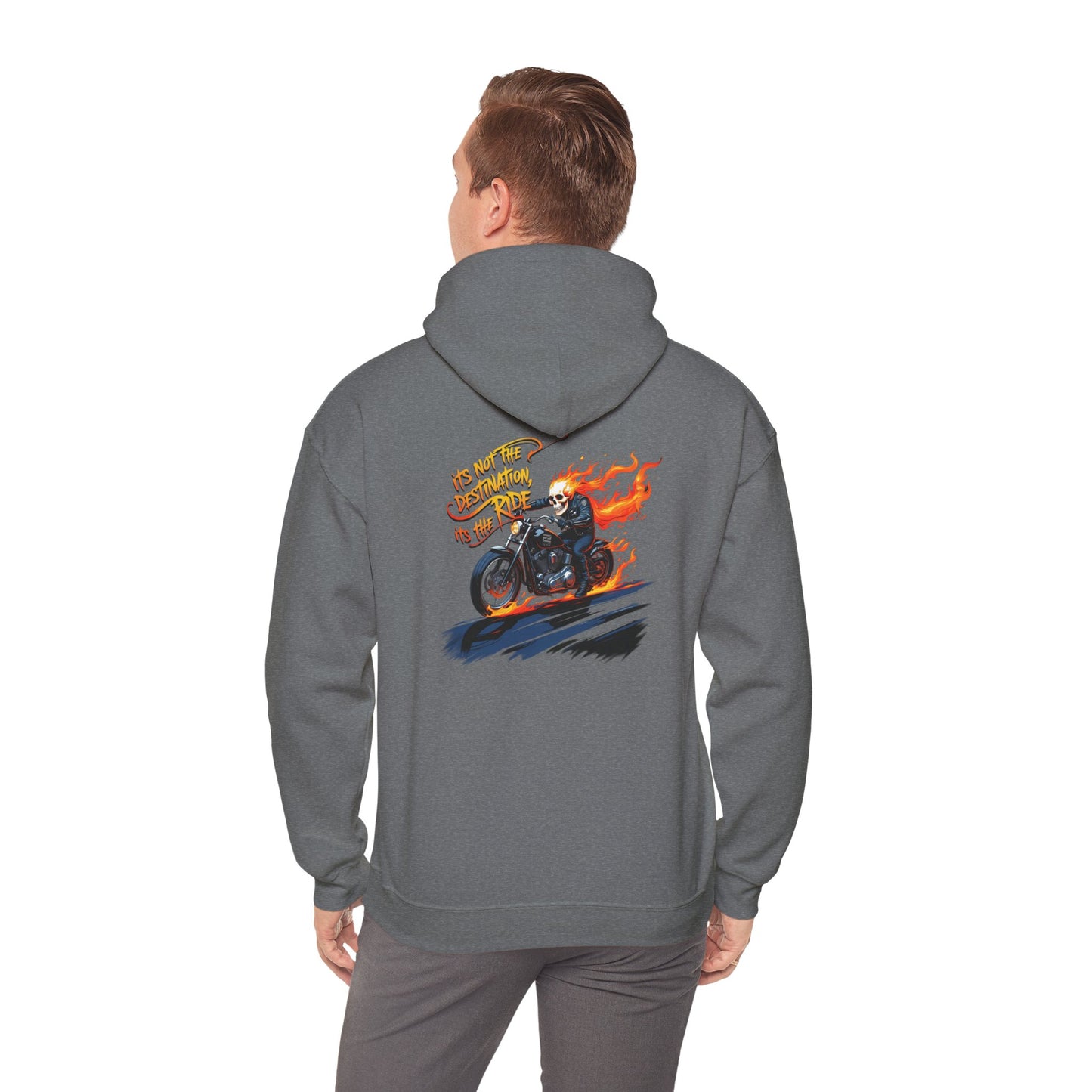 Motorcycle Inspired Apparel - Biker Spirit Hoodie - "It's Not the Destination, It's the Ride" Biker Hoodie