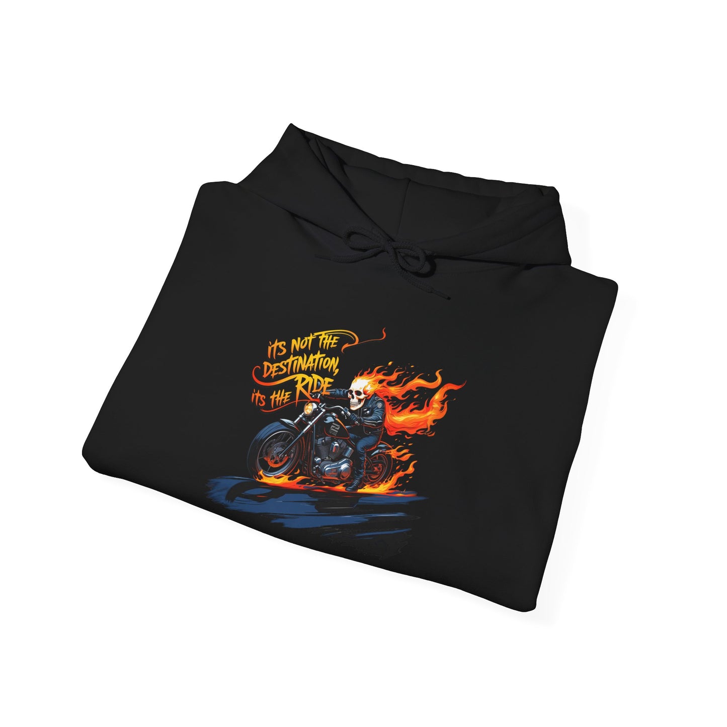 Motorcycle Inspired Apparel - Biker Spirit Hoodie - "It's Not the Destination, It's the Ride" Biker Hoodie