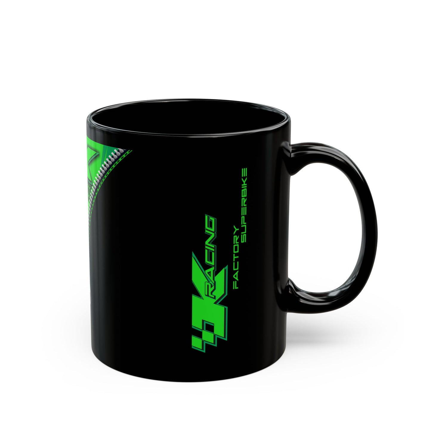 Kawasaki Inspired Lifestyle. Kawasaki Super Bike Designer Black Coffee Mug