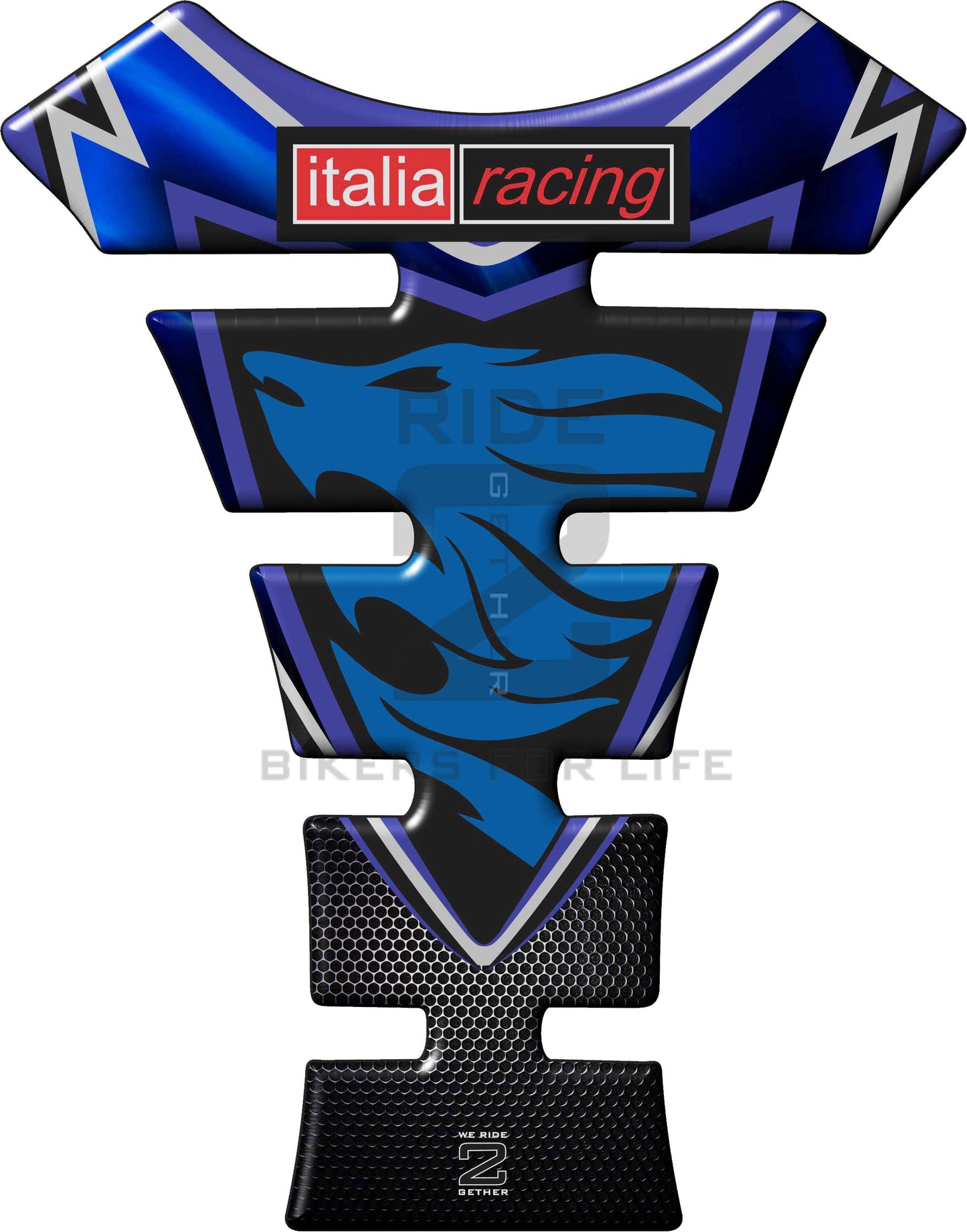 Aprilia Aprilia RSV 1000 - MILLE - RS250 - RSV4 - RSV4R - FALCO etc Blue Motor Bike Tank Pad / Protector