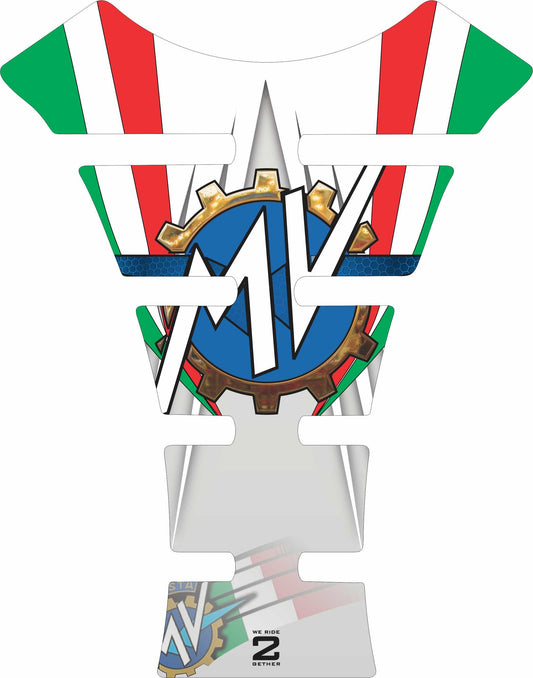 MV Agusta White Standard Tank Pad.