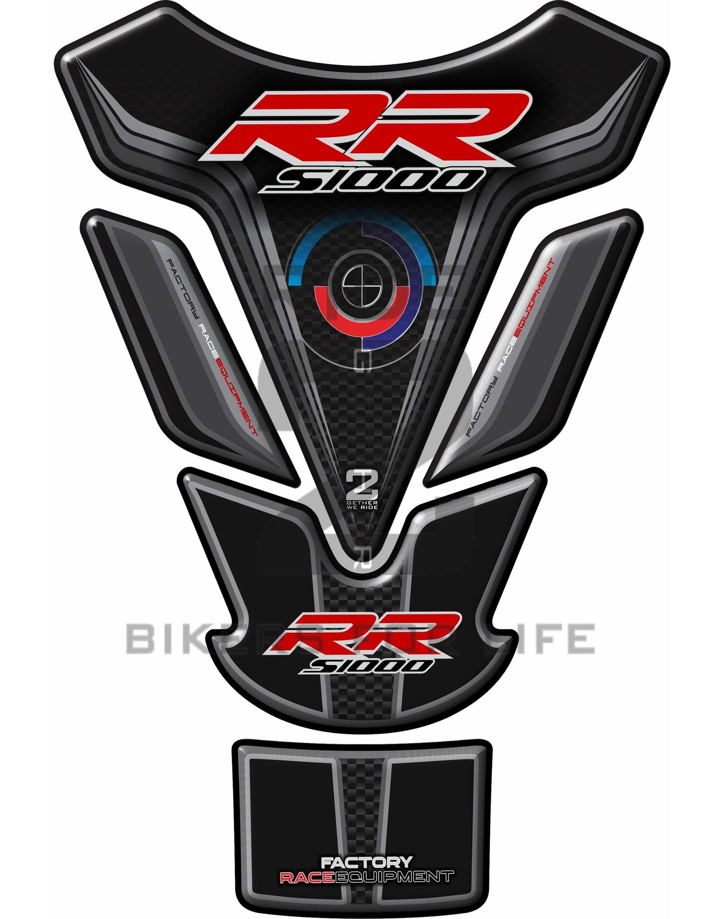 BMW S 1000 RR BMW Midnight Black Motor Bike Tank Pad Protector 2009 - Current