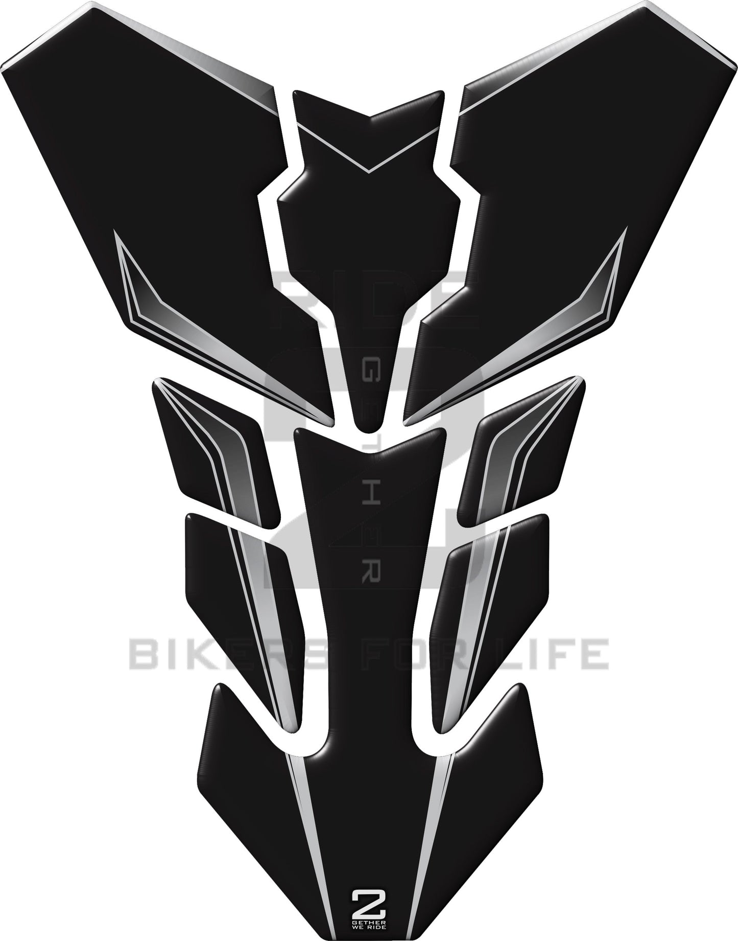 Universal Fit Motor Bike Black Standard Transformer Motor Bike Tank Pad Protector. A Street Pad which fits most motorcycles.