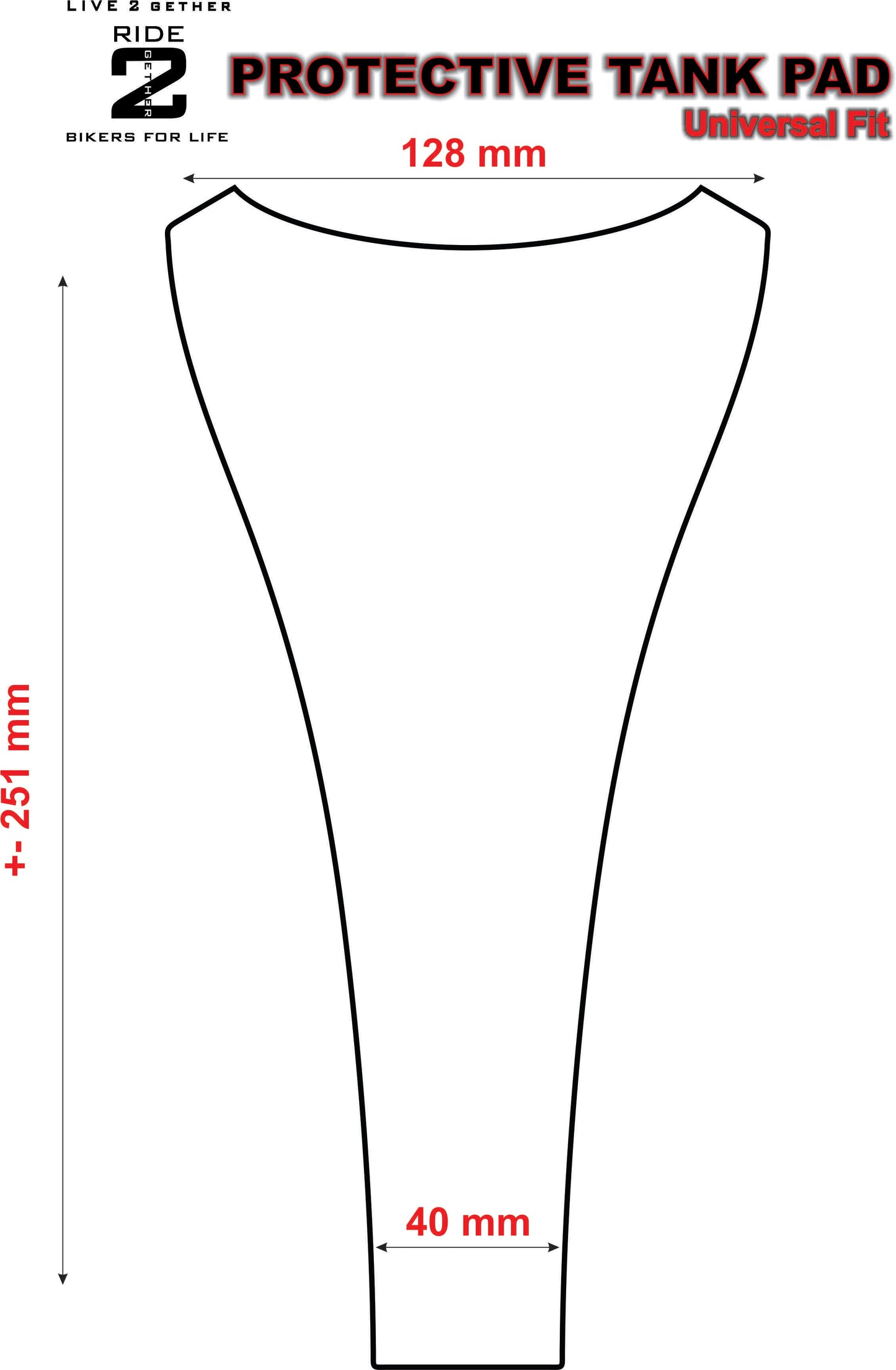 BMW Tank Pad - K 1300 S Standard Bike Tank Pad.