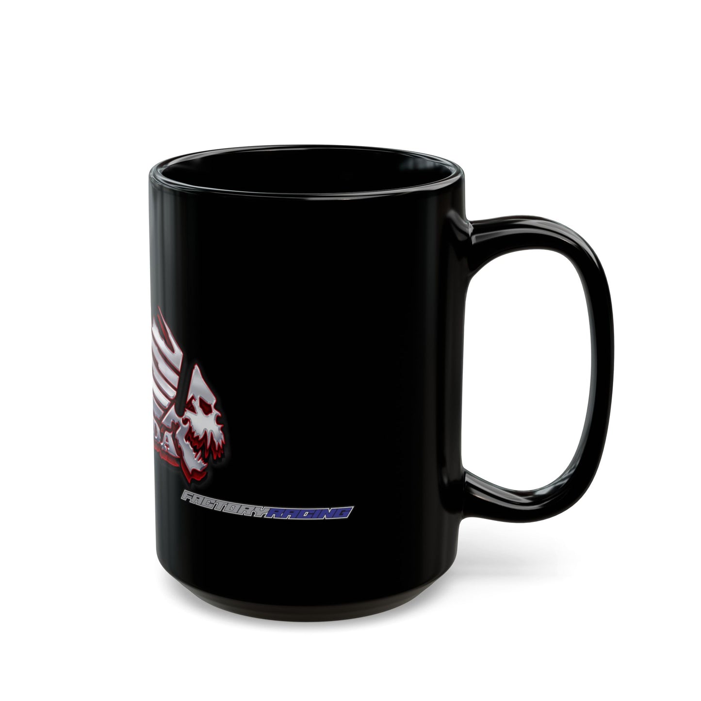 Honda Inspired Lifestyle. Honda Inspired 'Factory Racing' Designer Black Coffee Mug