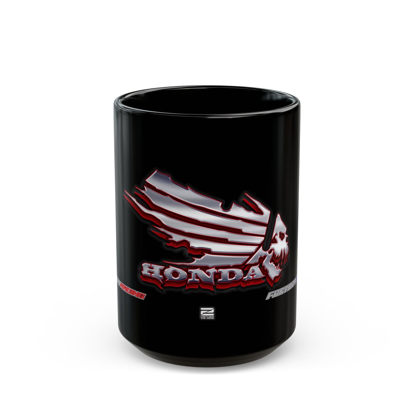 Honda Inspired Lifestyle. Honda Inspired 'Factory Racing' Designer Black Coffee Mug