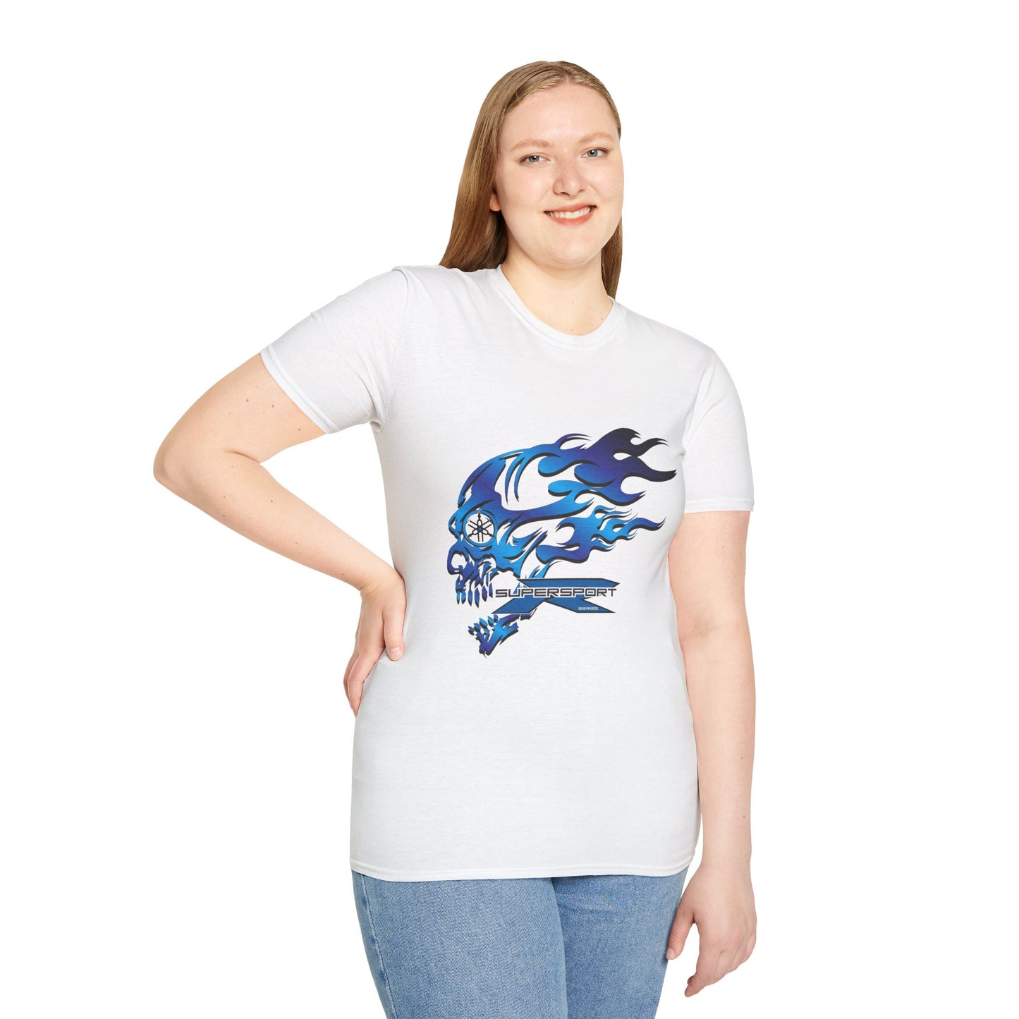 Yamaha Inspired Apparel. Yamaha R Series White Designer T Shirt