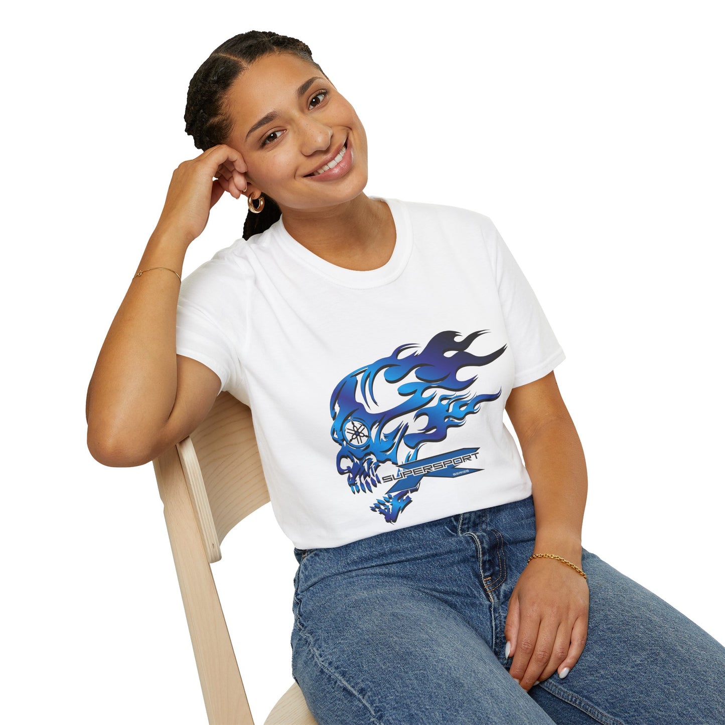 Yamaha Inspired Apparel. Yamaha R Series White Designer T Shirt