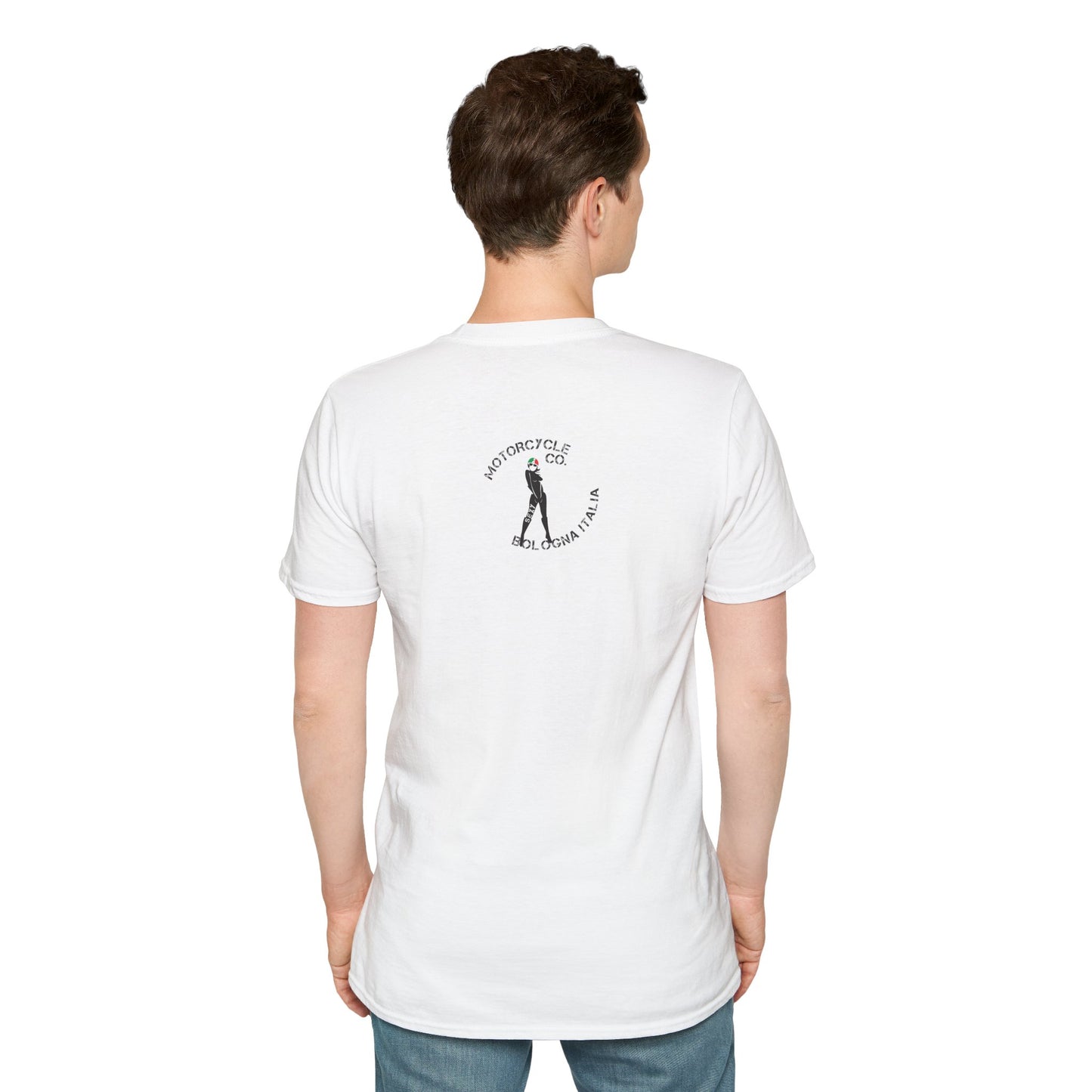 Ducati Inspired Apparel. Ducati Fast Racing White Designer Inspired T Shirt