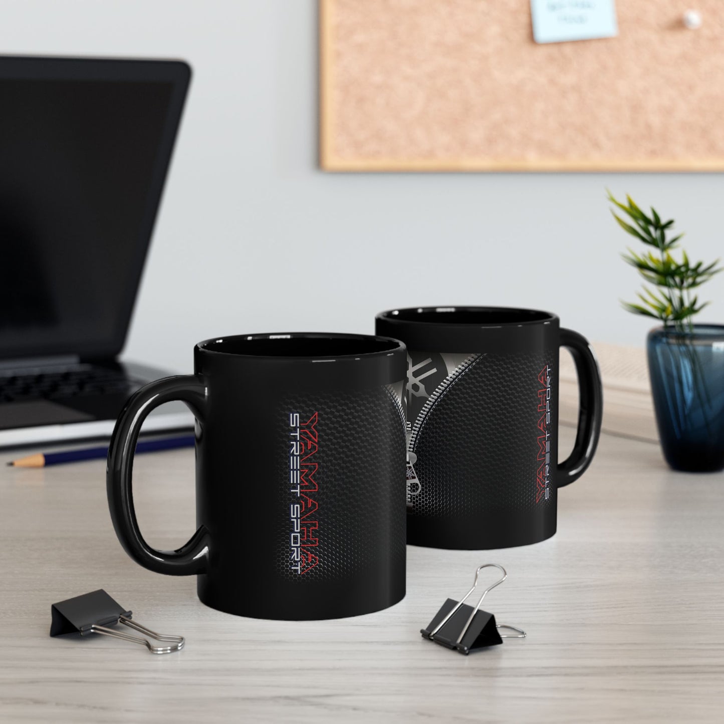 Yamaha Inspired Lifestyle. Yamaha Inspired Designer Black Coffee Mug