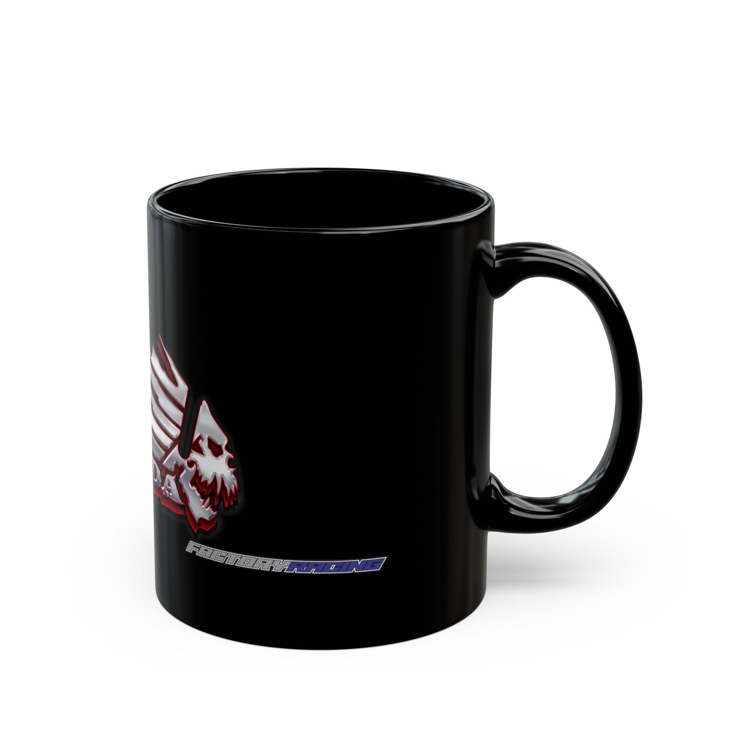 Honda Inspired Lifestyle. Honda Inspired 'Factory Racing' Designer Black Coffee Mug