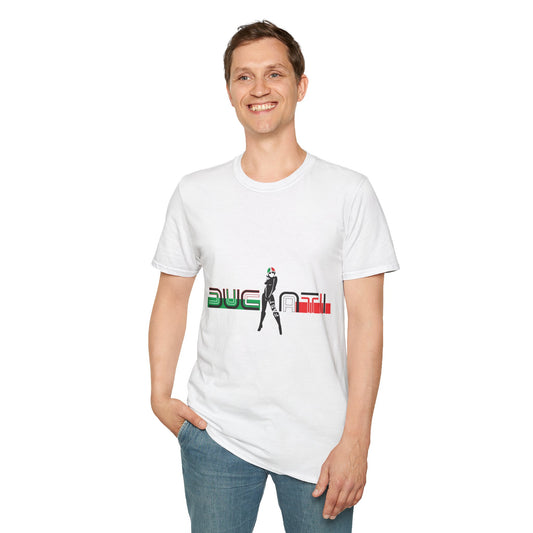 Ducati Inspired Apparel. Ducati Fast Racing White Designer Inspired T Shirt