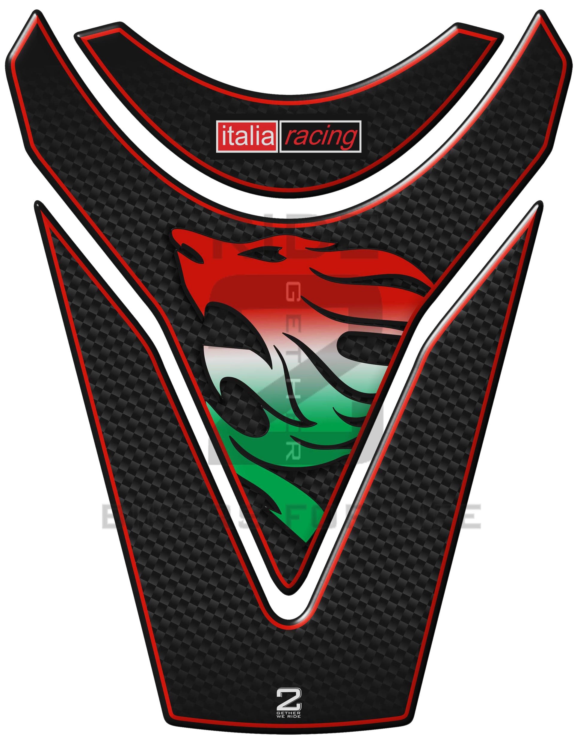 Aprilia Tuona RSV4 Carbon Fibre Black Tank Pad protector .  2009 - 2014