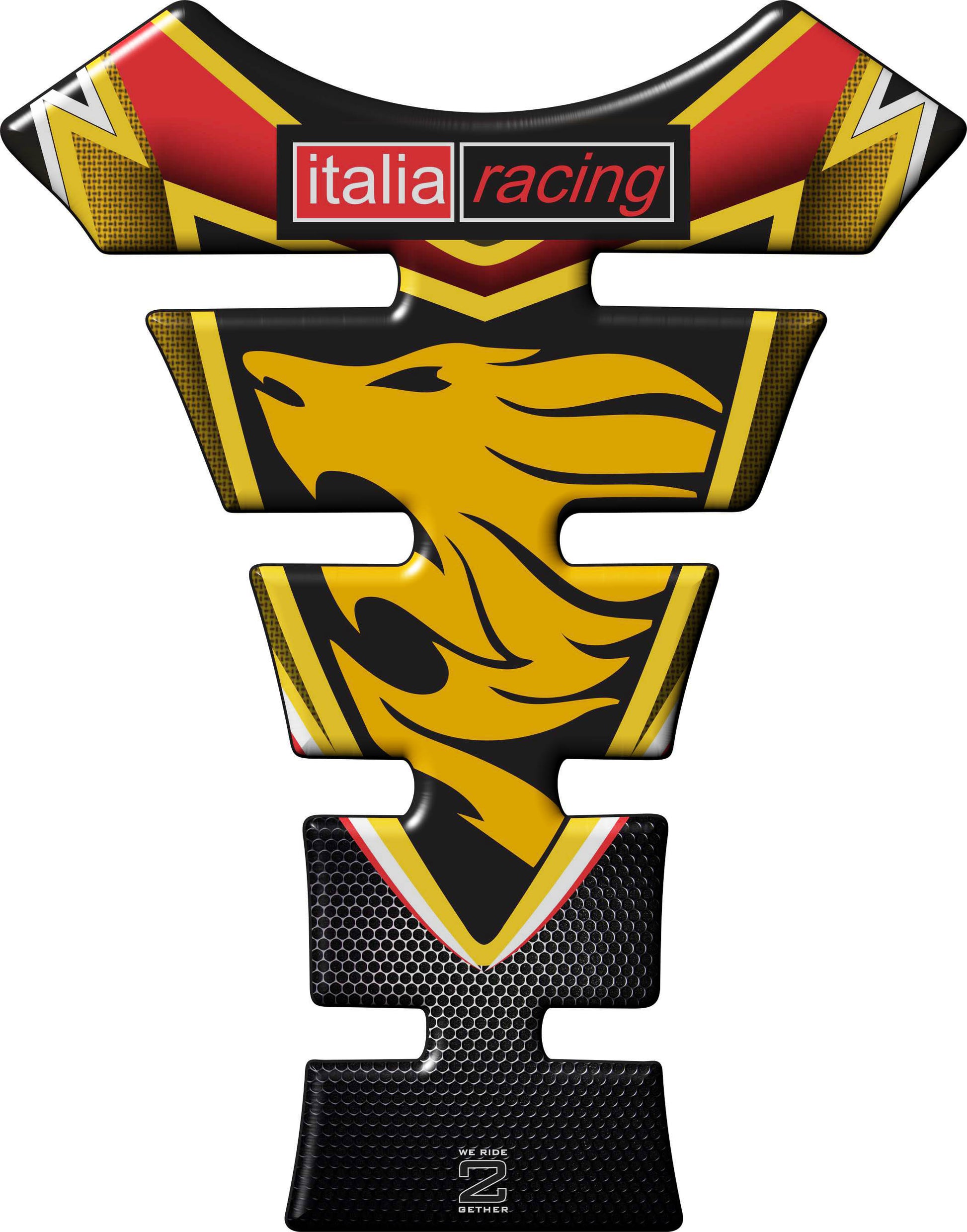 Aprilia Yellow Universal Fit Motor Bike Tank Pad / Protector