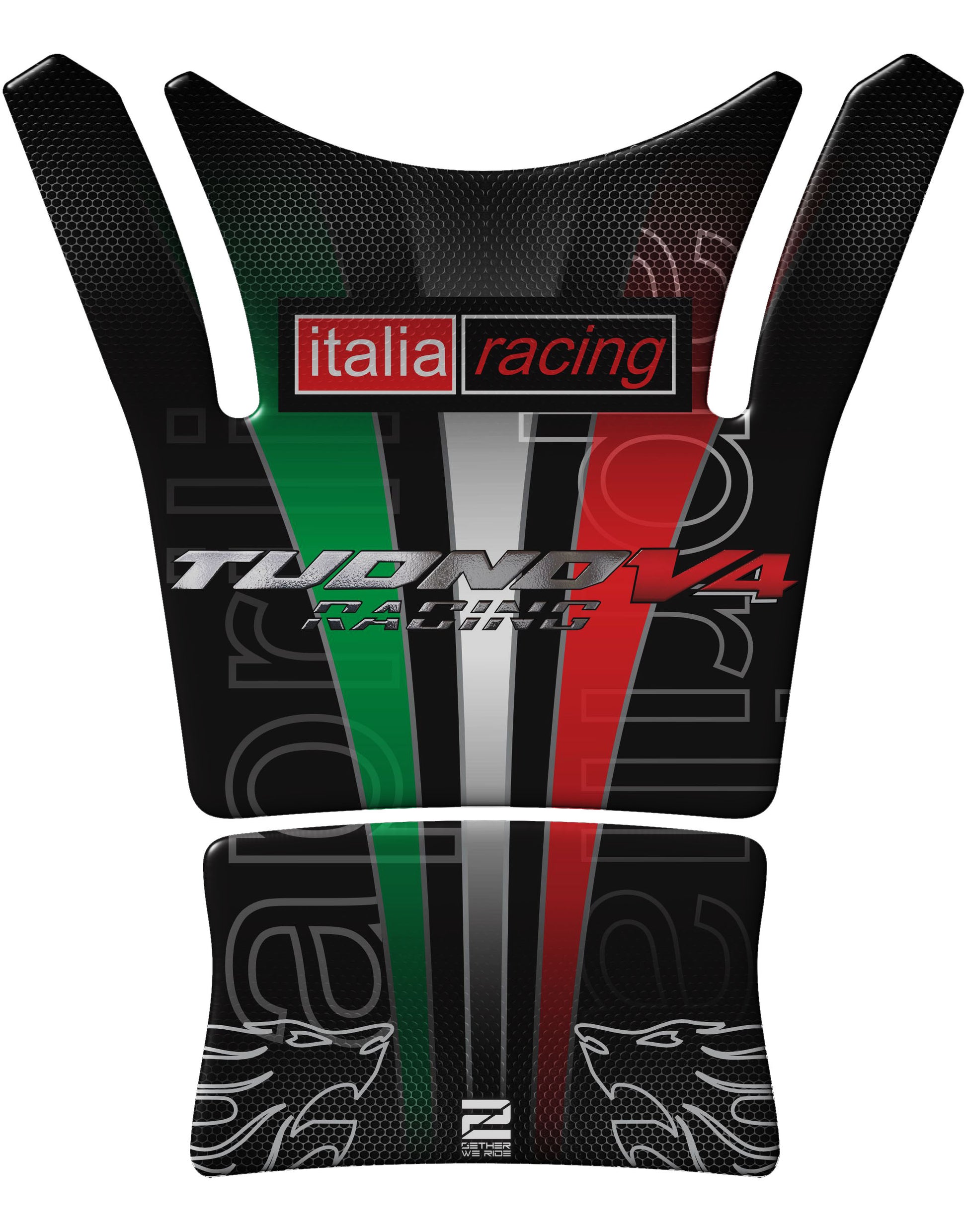 Aprilia Tuono V4 2021 - 2022  Black Tank Pad