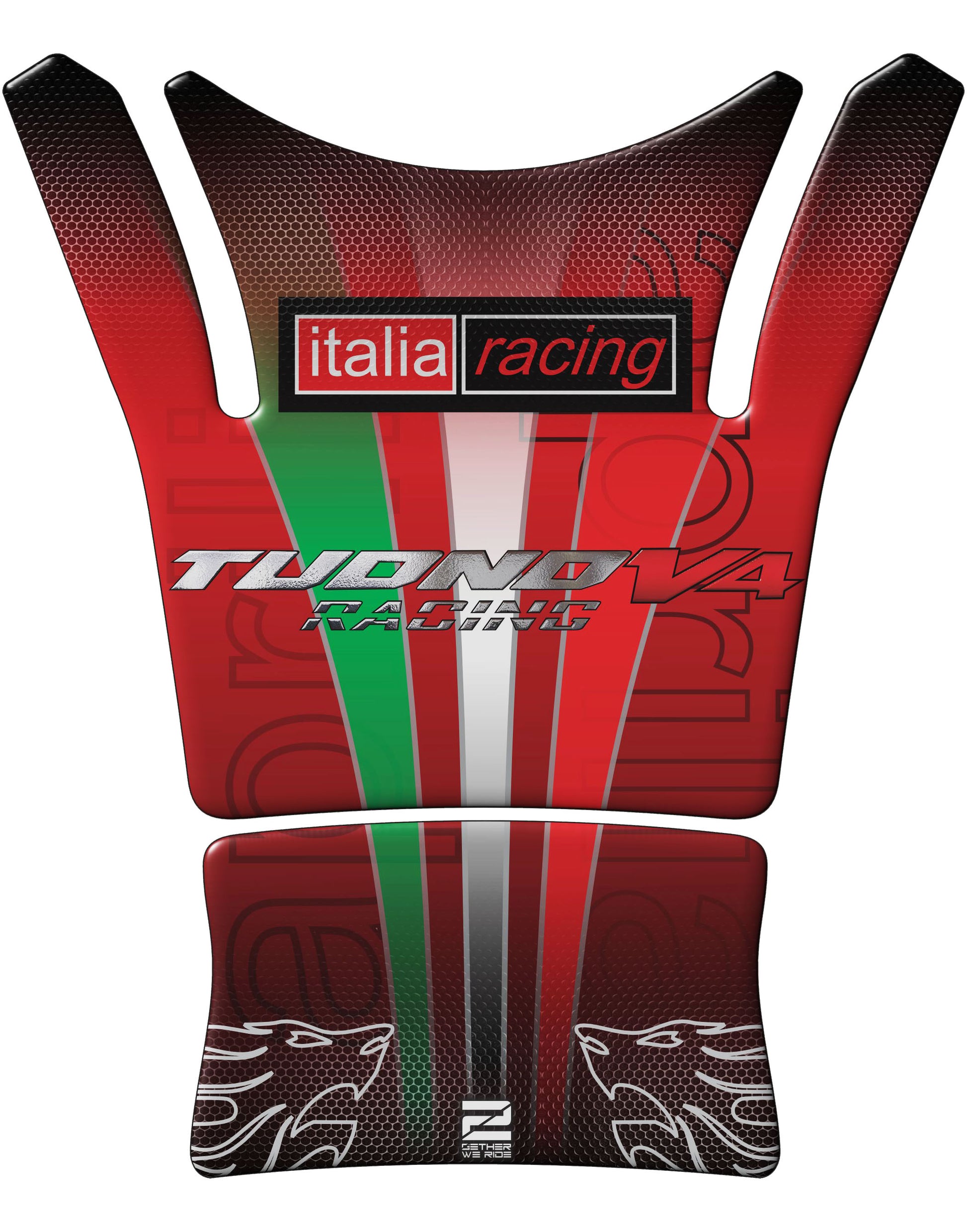 Aprilia Tank Pad - Aprilia Tuono V4 2021 - 2022  Red Tank Pad Protector.