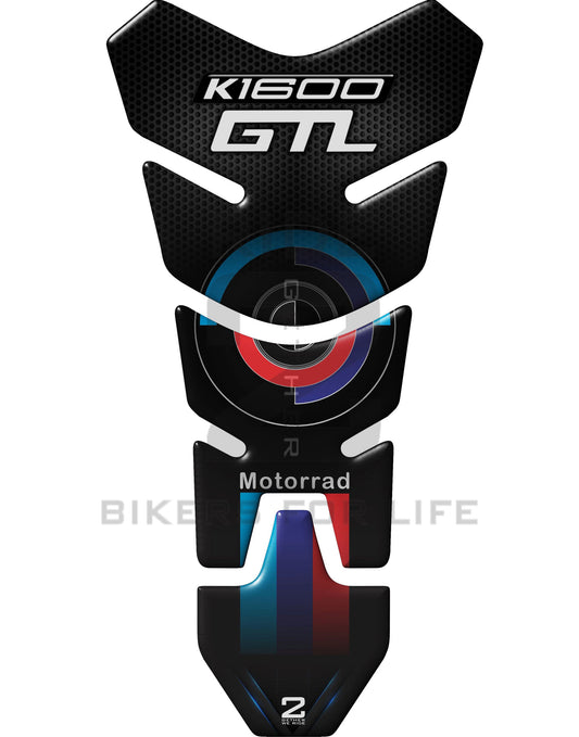 BMW Tank Pad -  K1600 GTL Carbon Fibre Black Large Tank Pad Protector.