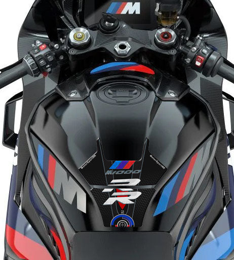 Motor Bike Tank Pad  BMW M 1000 RR Carbon Fibre Black Motor Bike Tank Pad  Protector.  2022 - 202