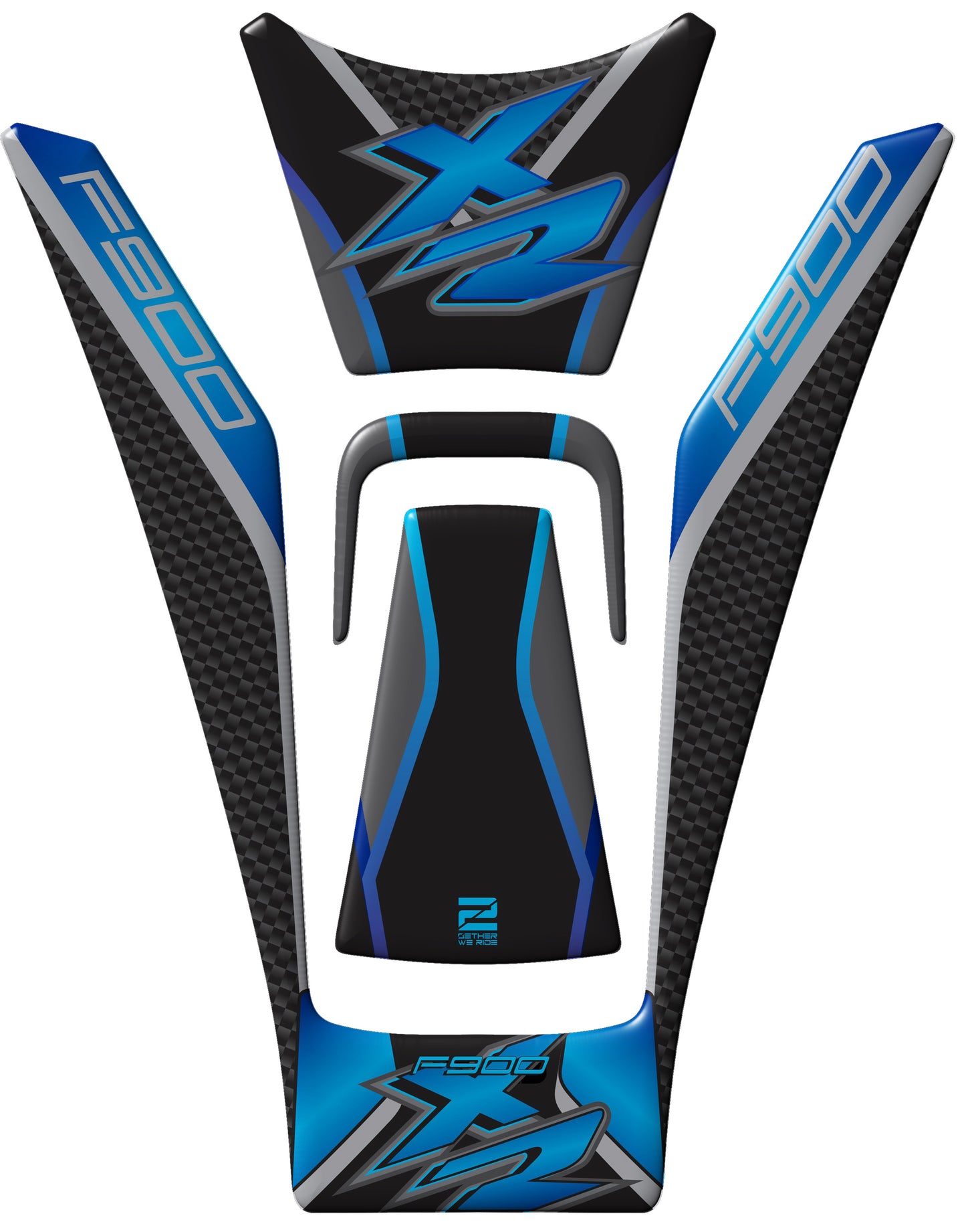 BMW F 900 XR Blue Motor Bike Tank Pad / Protector 2020 - 2023