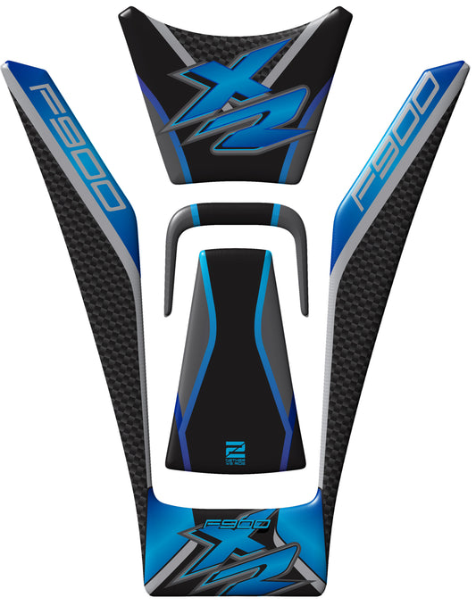 BMW F 900 XR Blue Motor Bike Tank Pad / Protector 2020 - 2023