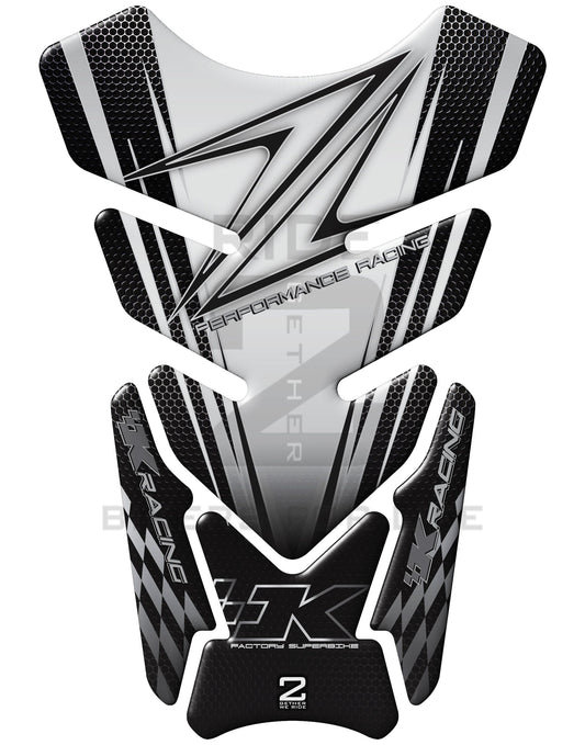 Kawasaki Z Series Black  Carbon Motor Bike Tank Pad / Protector 2006 - 2022