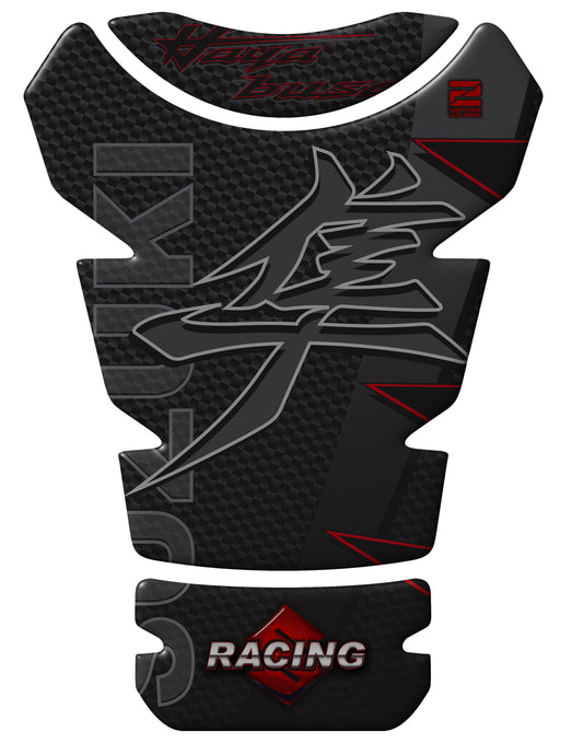 Suzuki Hayabusa Black Carbon Fibre Tank Pad Protector - 2022 - 2025