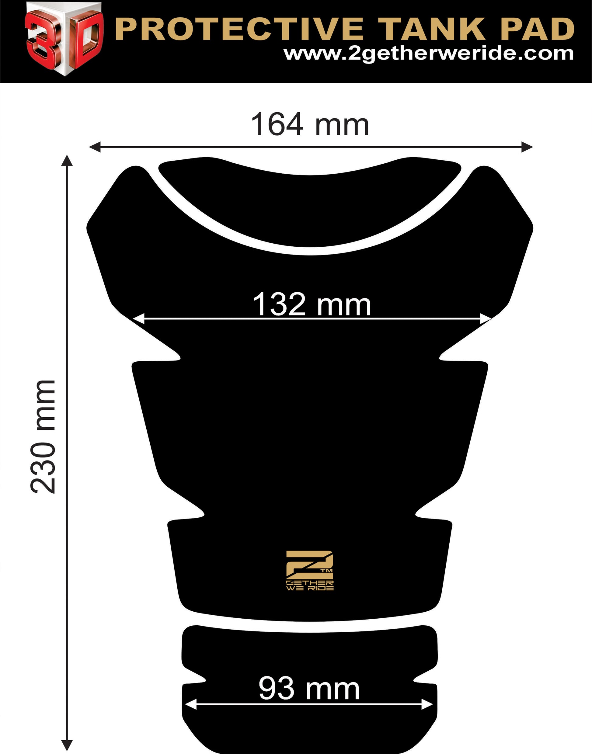 Suzuki Hayabusa Blue, Grey and White Tank Pad Protector - 2022 - 2025