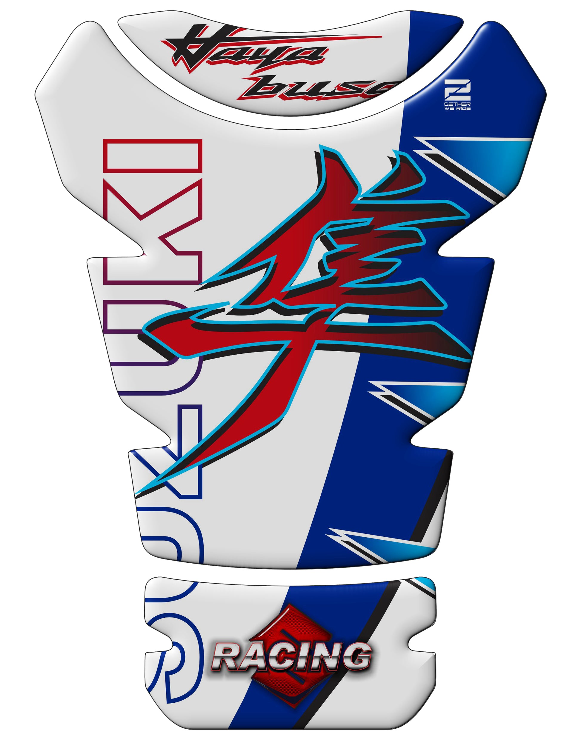 Suzuki Hayabusa Shades of Blue Tank Pad Protector - 2022 - 2023