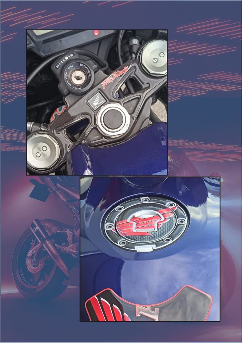 Honda motorbike Side Pads
Honda Motorbike Fuel Pads
Honda Motor Bike Yolk Pads
2Gether We Ride Tank Pad Protectors