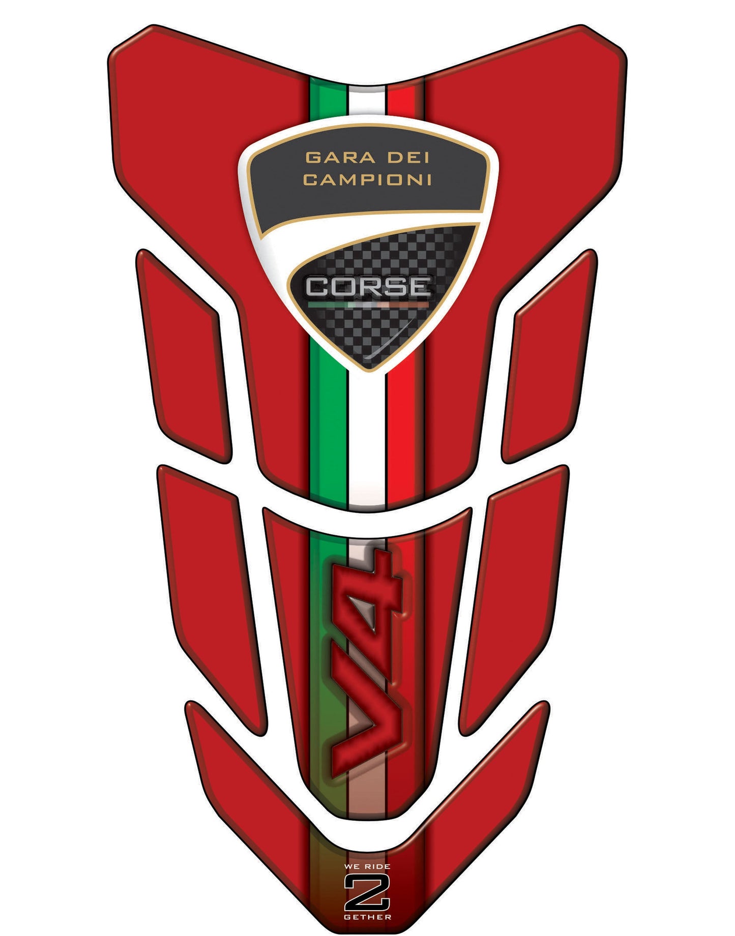 Ducati Panigale V4 Red  Motor Bike Tank Pad