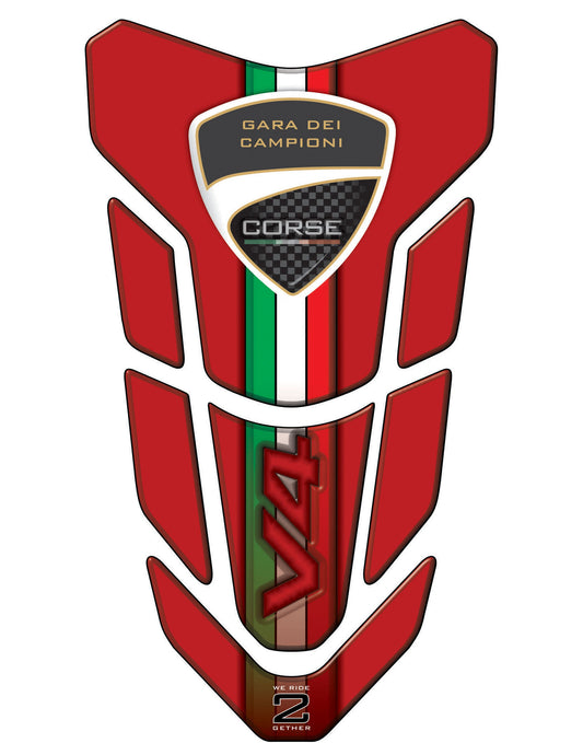 Ducati Panigale V4 Red  Motor Bike Tank Pad