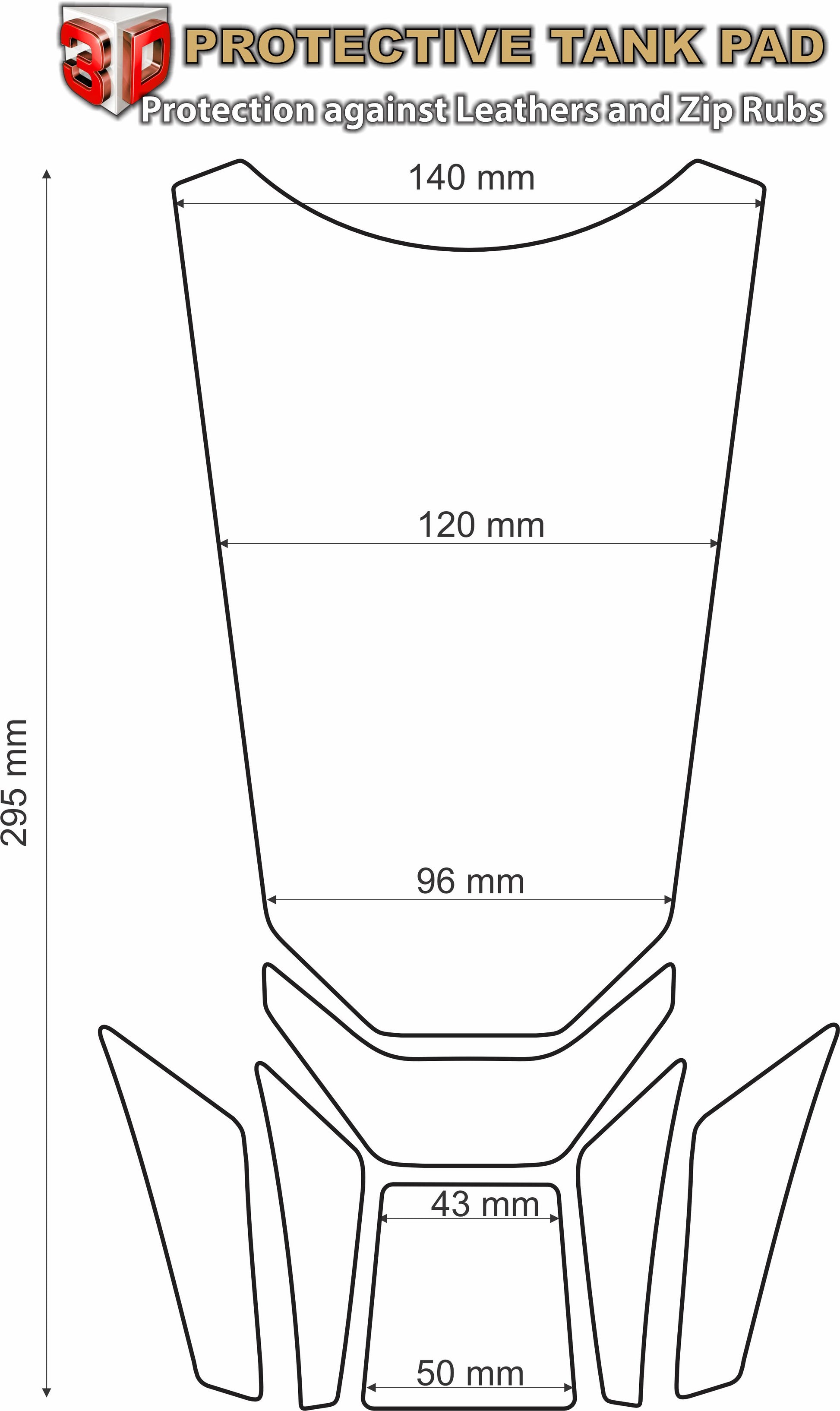 BMW R 1250 RS Triple Black Motor Bike Tank Pad / Protector 2023 - 2024