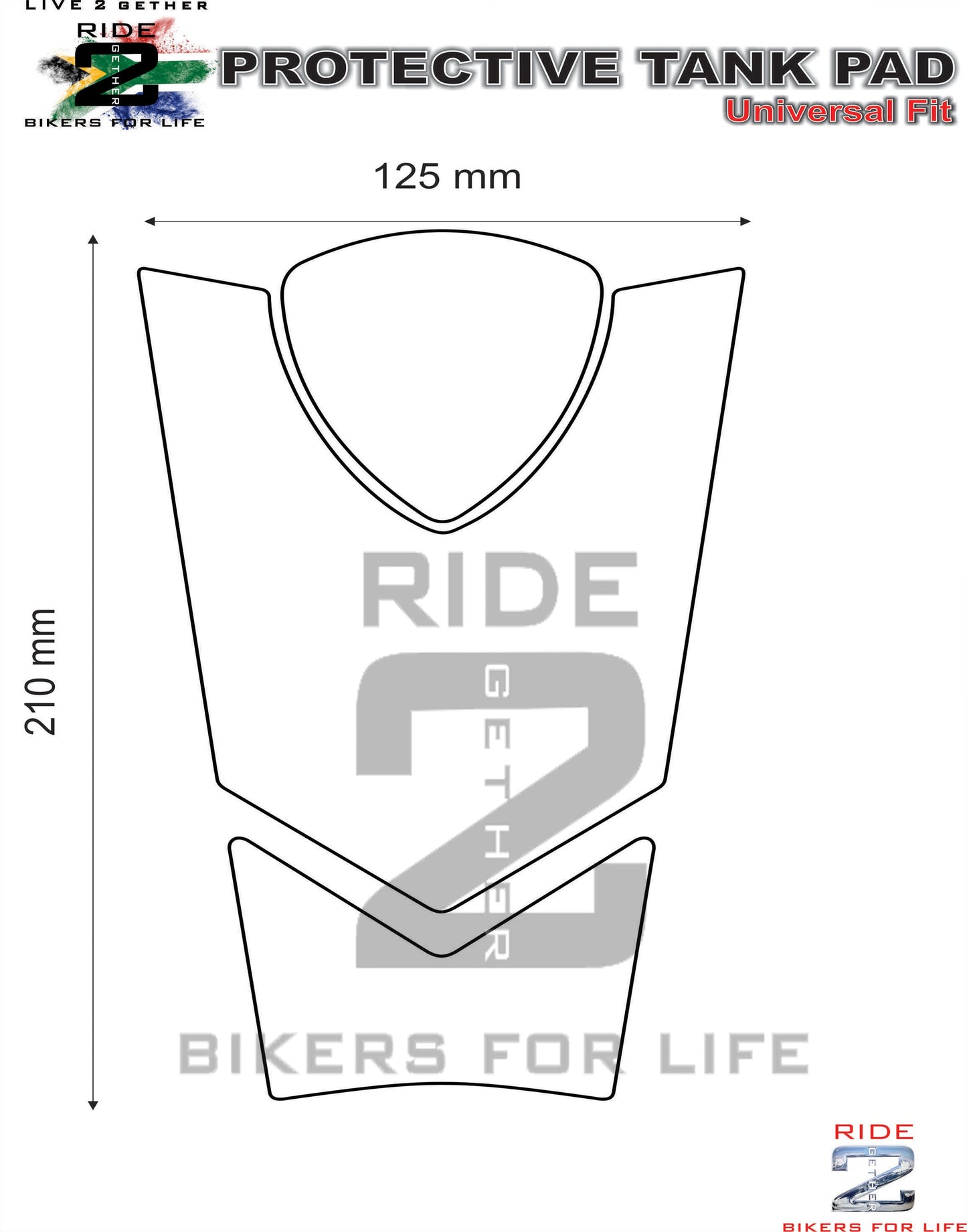 Ducati Tank Pad - Ducati Tank Pad - Black X Diavel Motor Bike Tank Pad. Ducati Tank Pad.